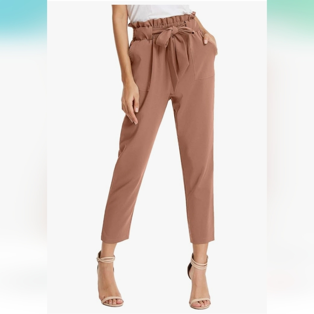 High Waisted Cropped Trousers